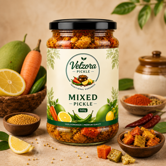 Velzora Mixed Pickle (500g)