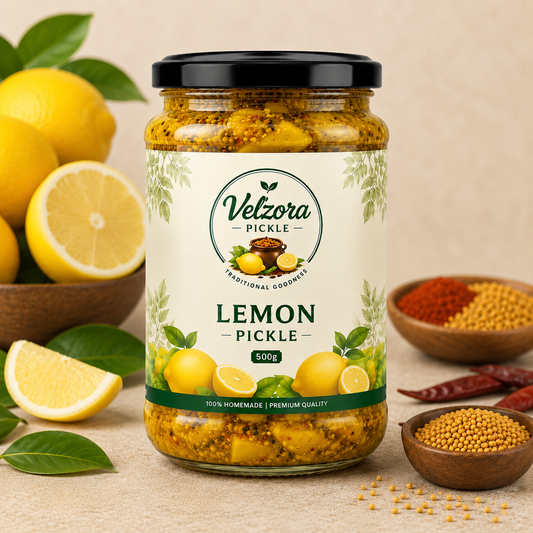 Velzora Lemon Pickle (500g)