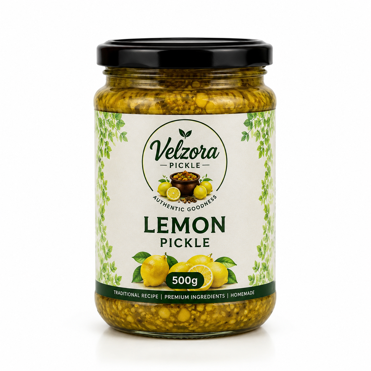 Velzora Lemon Pickle (500g)